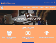 Tablet Screenshot of impuls.edu.pl